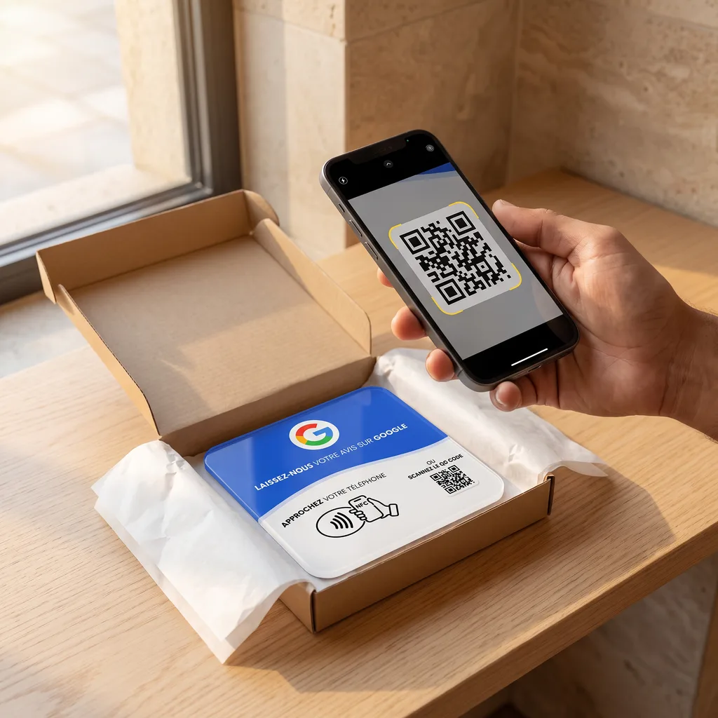 1. Scannez le QR code de la plaque
